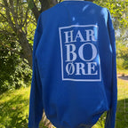 Blå sweatshirt Harboøre På ryggen