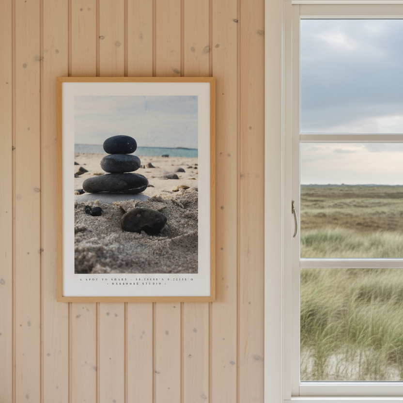 Thyborøn Badestrand i en ramme 