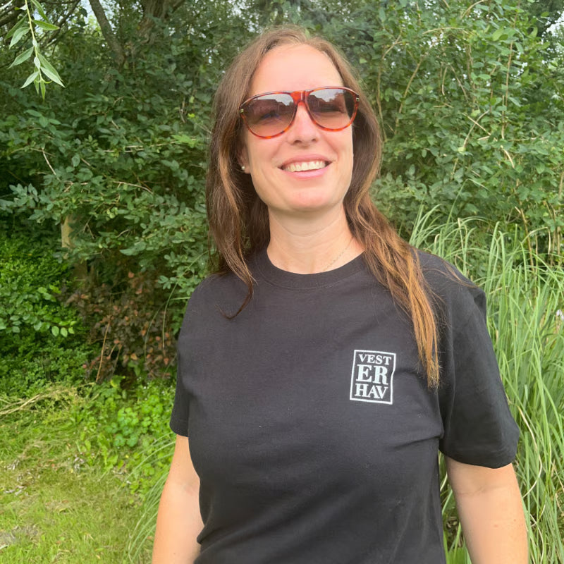 Sort t-shirt Vesterhav På hjertet
