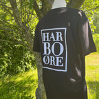 Sort t-shirt Harboøre På ryggen